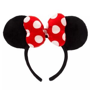 Minnie Mouse Polka Dot Bow Ear Headband for Adults